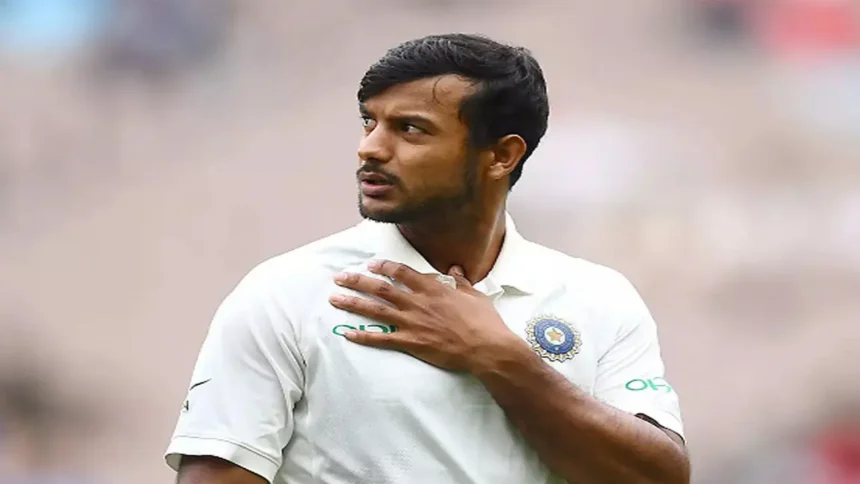 Indian batter Mayank Agarwal